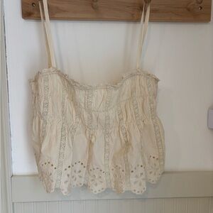 Zara Cream Lace Camisole Top